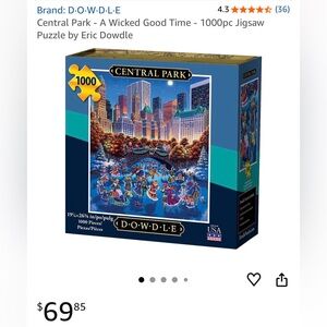 DOWDLE Central Park 1000-Piece Jigsaw Puzzle 🧩 with Poster